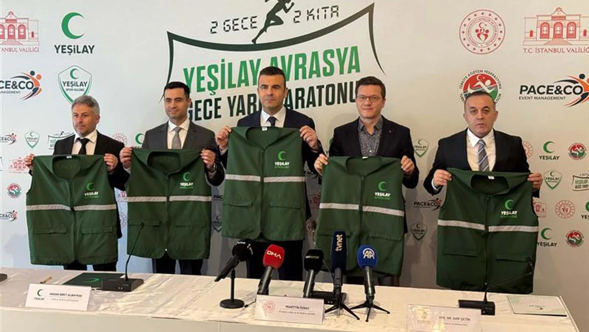 Yeşilay, gece startlı ilk kıtalararası maratona imza atıyor