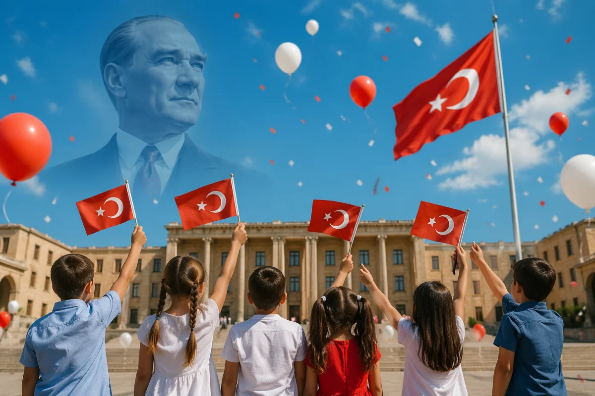 Atatürk’ün armağanı 23 Nisan, coşkuyla kutlanıyor