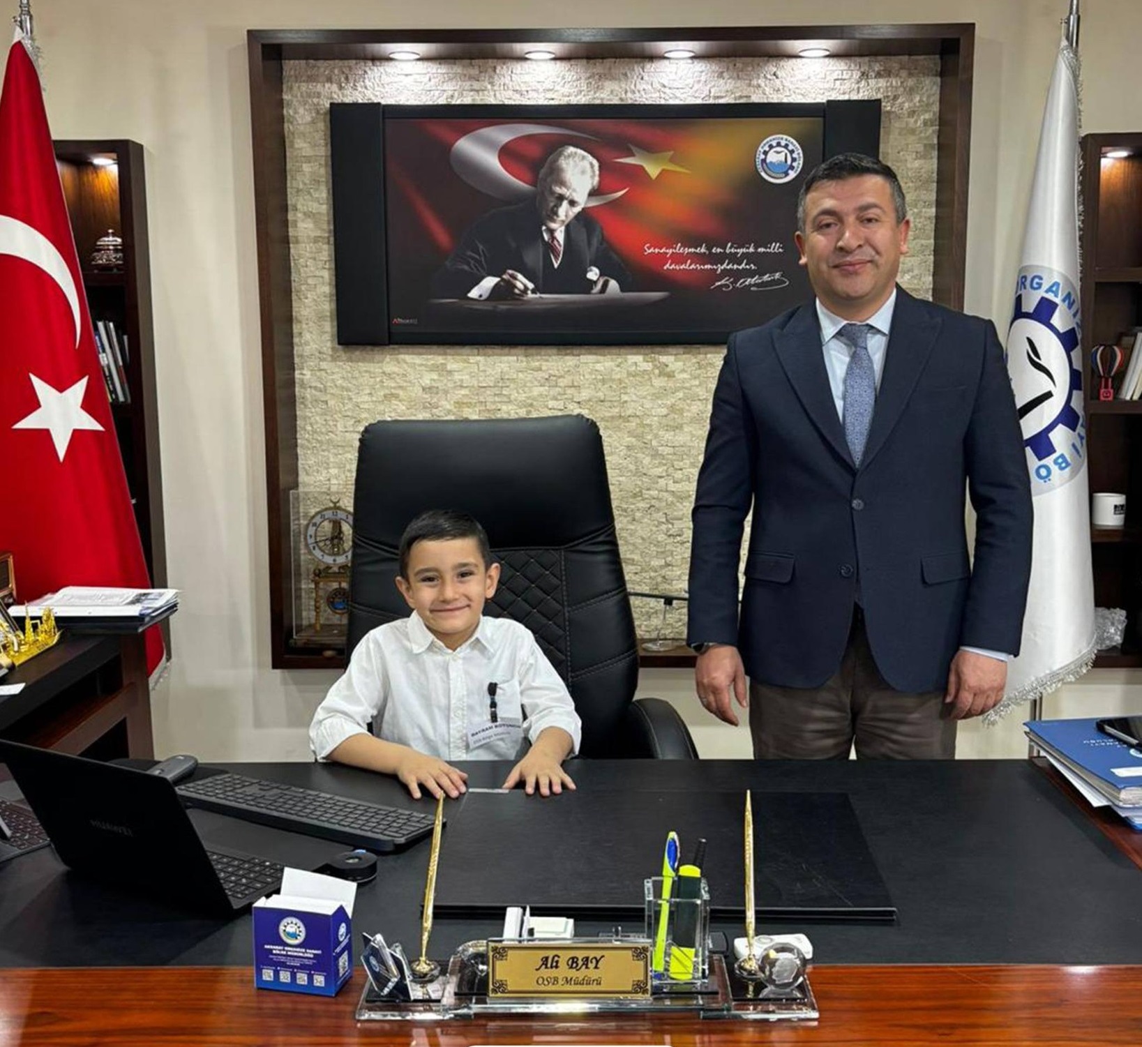 Aksaray OSB Bölge Müdürü Makam Koltuğunu Çocuklara Bıraktı