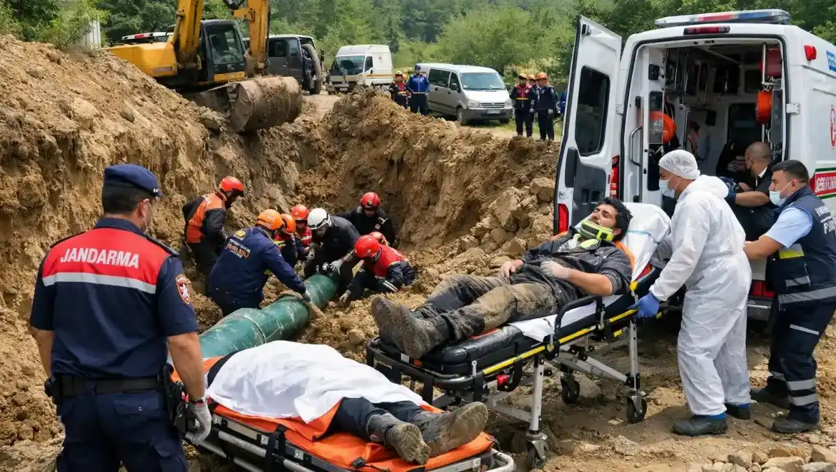 Akçakoca’da toprak kaymasında “acı” sonuç; 1 işçi hayatını kaybetti