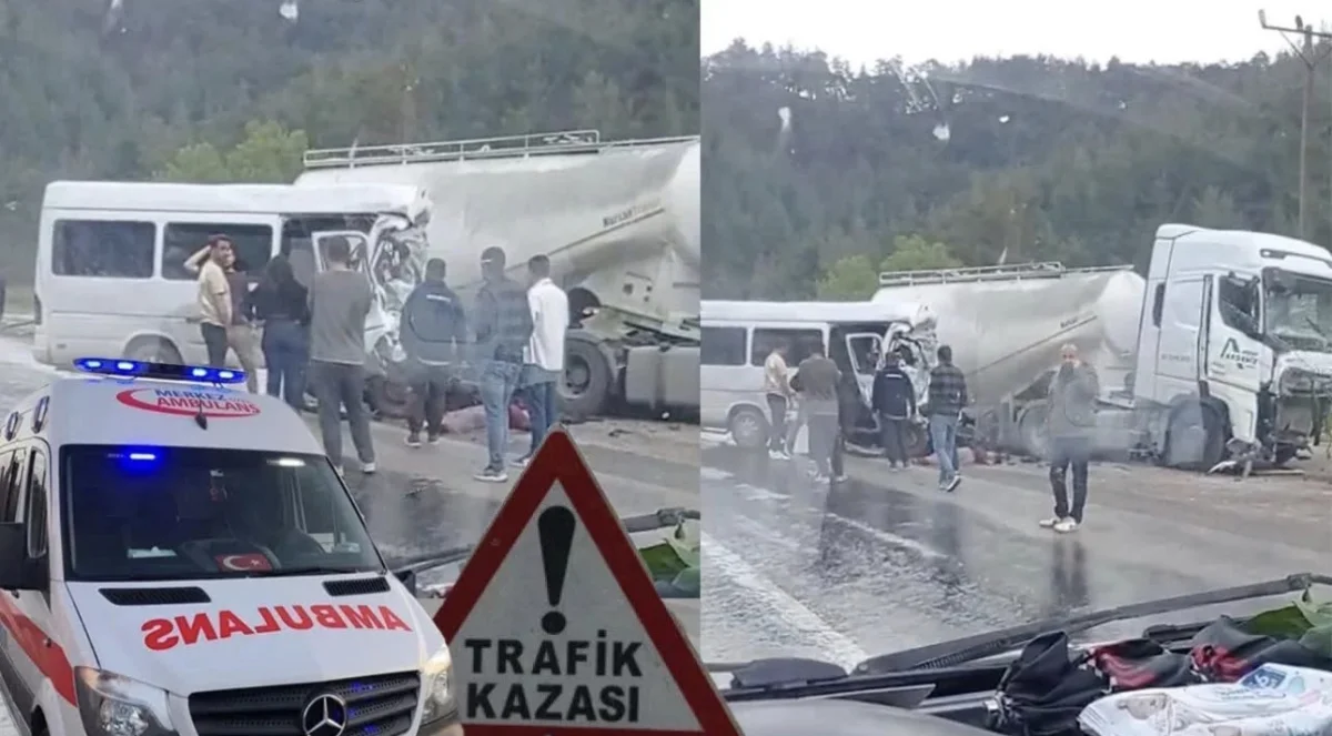 Antalya-Isparta karayolunda kaza: 7 ölü, 7 yaralı