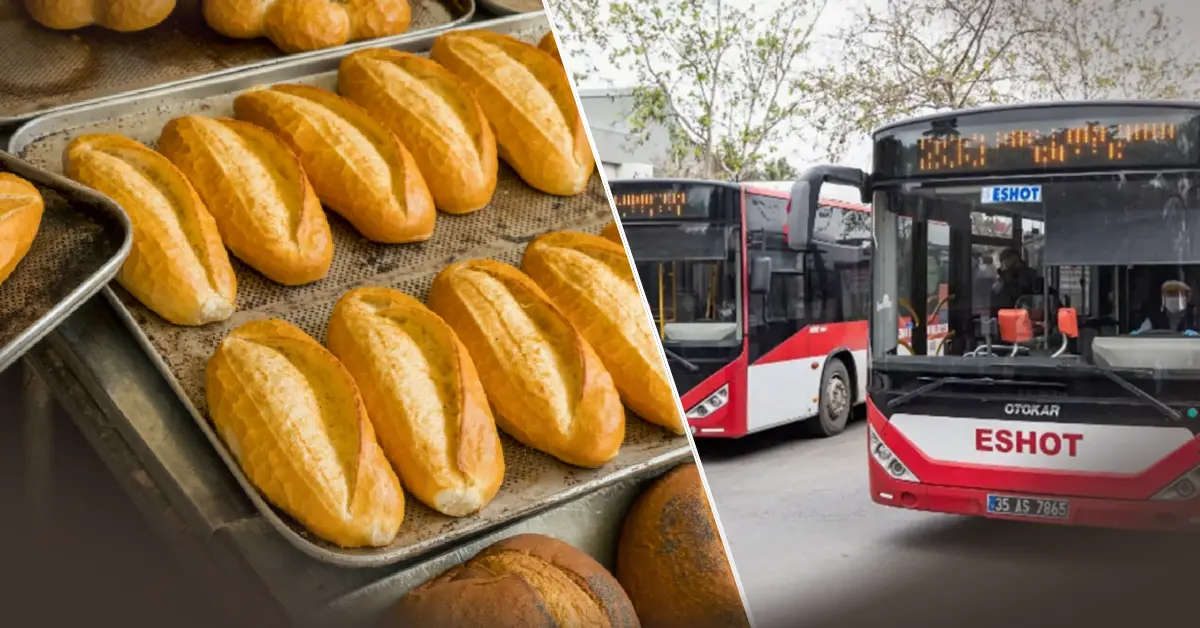 İzmir’de ulaşım ve ekmeğe çifte zam yapıldı