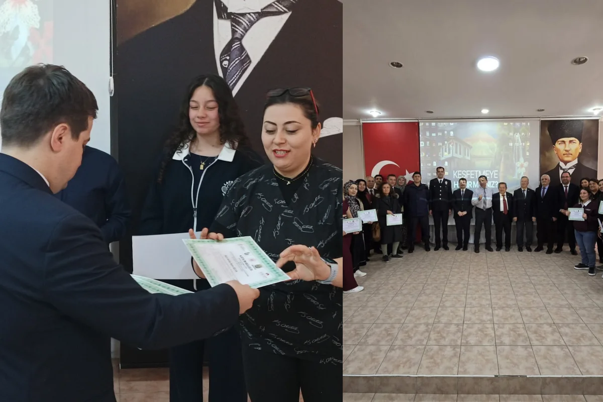 Kursiyerler sertifikalarına kavuştu