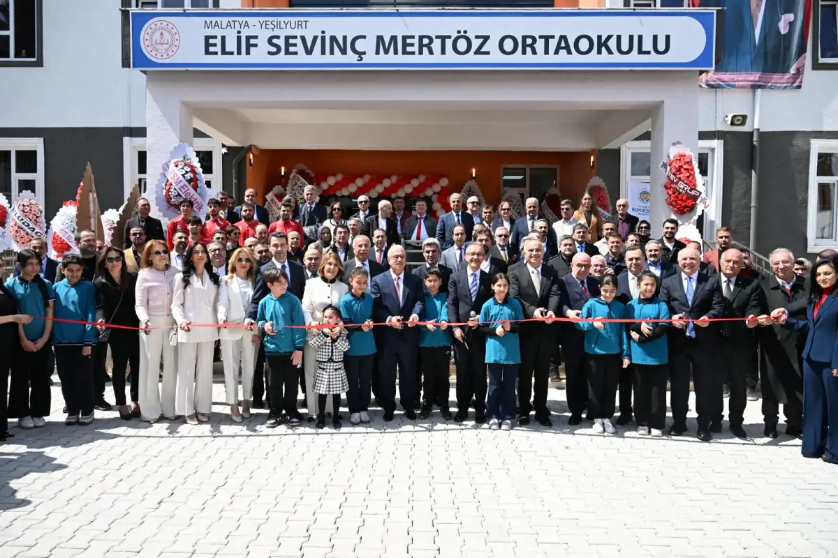 Malatya’da Elif Sevinç Mertöz Ortaokulu açıldı