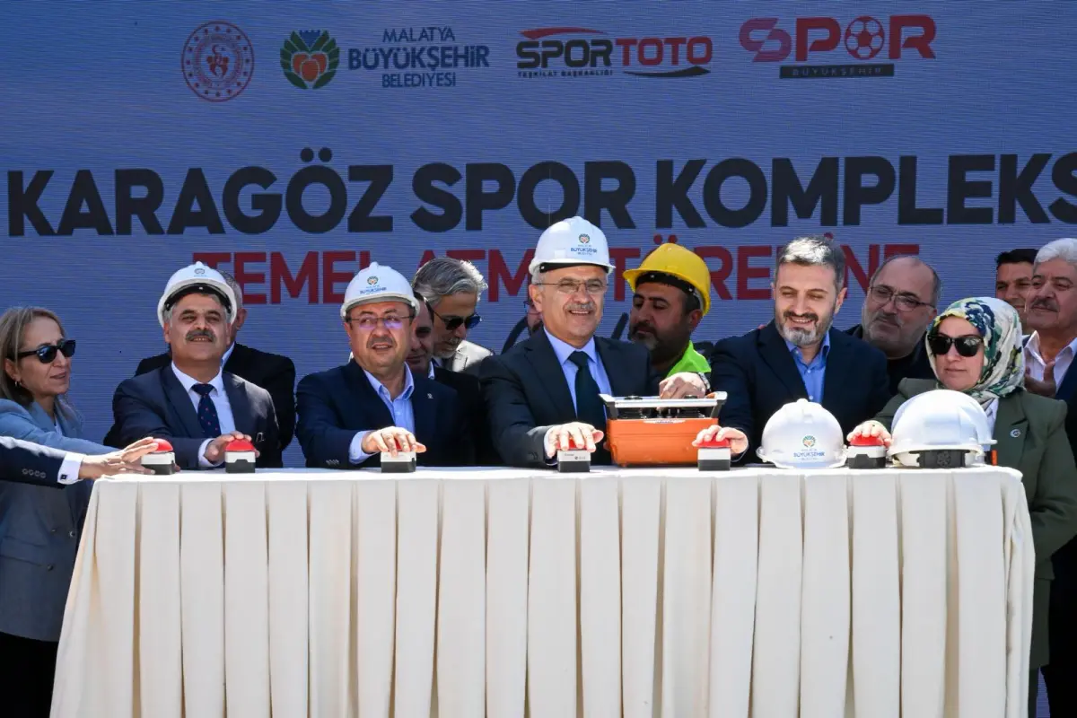 Malatya’da TOKİ Karagöz Spor Kompleksi’nin temeli atıldı