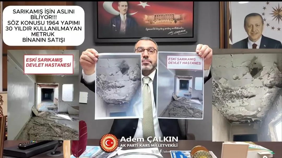 Milletvekili Adem Çalkın’dan Sarıkamış hastane binası tartışmalarına yanıt