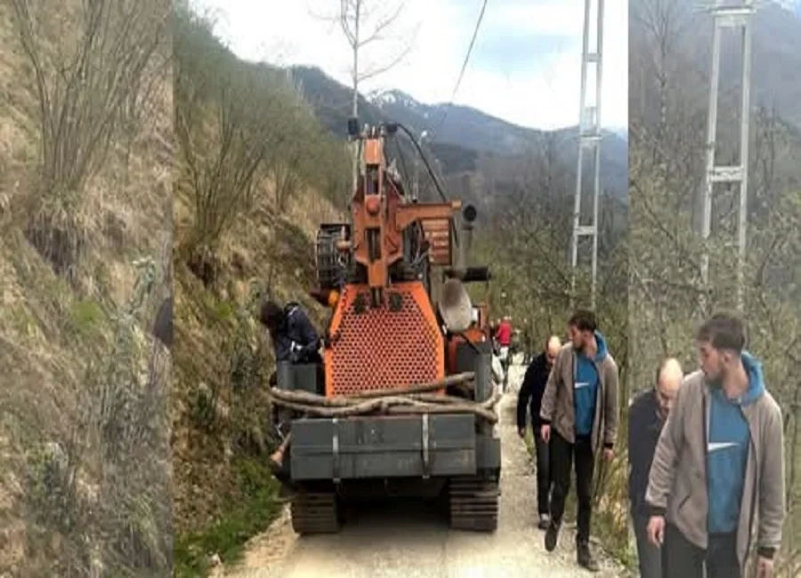 Tirebolu maden firmasına geçit vermedi