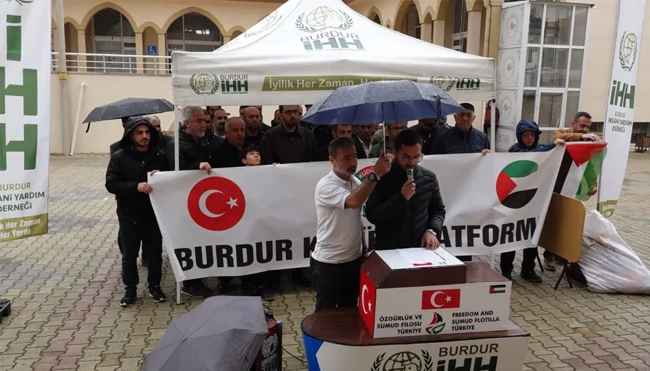 Burdur’da İsrail protestosu: “Bu Saldırı İnsanlığa Yapıldı”