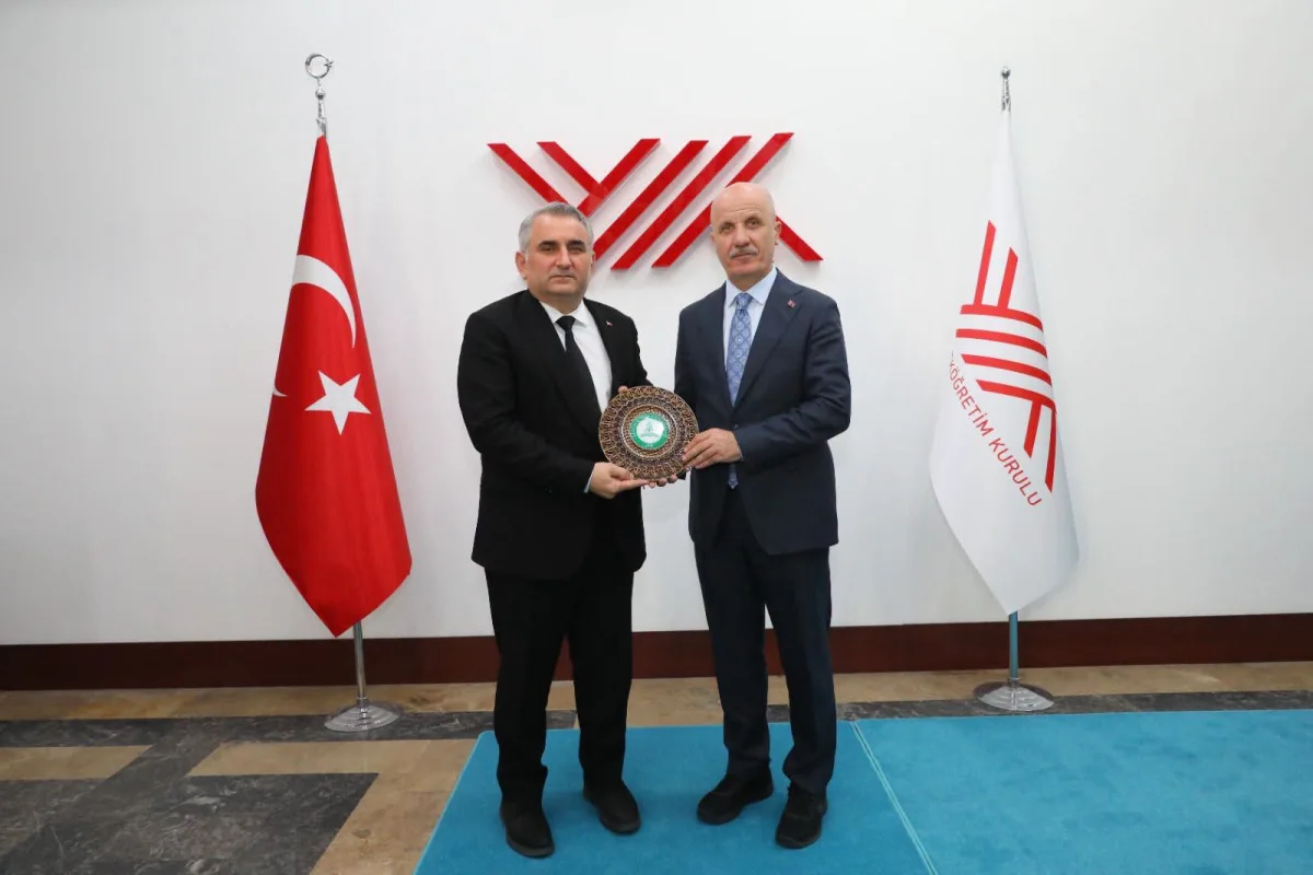 AÇÜ Rektörü Prof. Dr. İbrahim Aydın’dan YÖK Başkanı Prof. Dr. Erol Özvar’a ziyaret