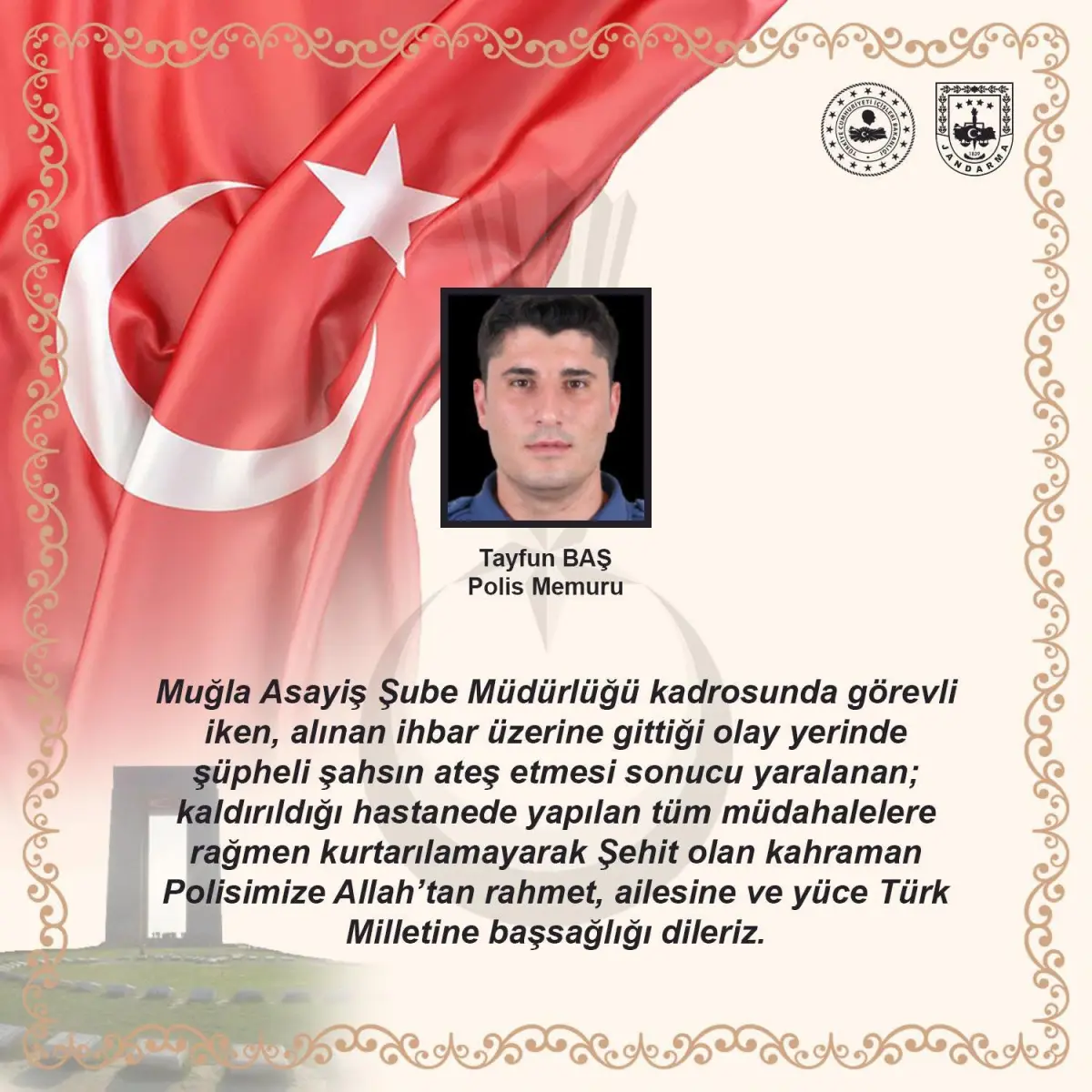 KADES ihbarına müdahale eden polis memuru hayatını kaybetti