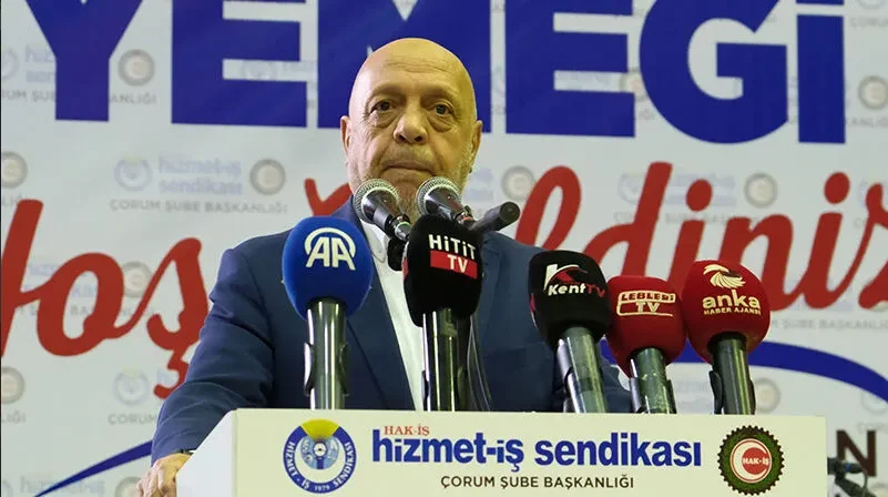 HAK-İŞ Başkanı Mahmut Arslan Çorum’dan seslendi: “Vergi Reformu şart”