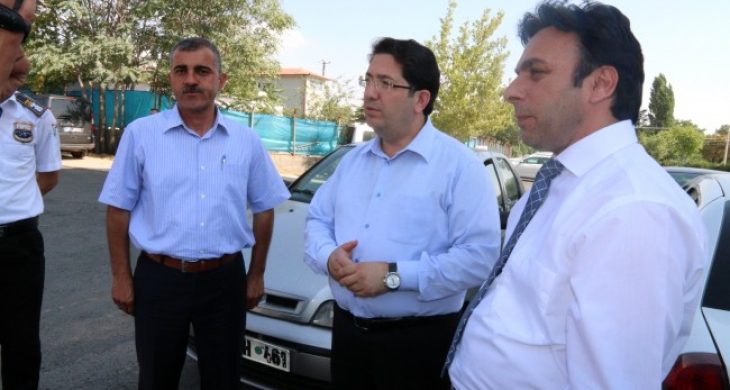 Başkan Yazgı Devlet Hastanesi Çevresindeki Çalısmaları İnceledi