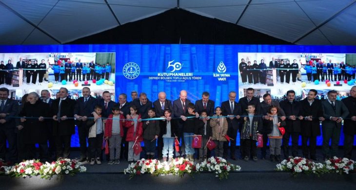 Deprem Bölgesinde 50. Yıl Kütüphaneleri Açıldı