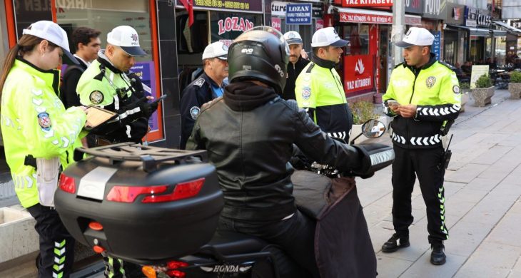 Kırıkkale’de motosikletlere ceza yağdı