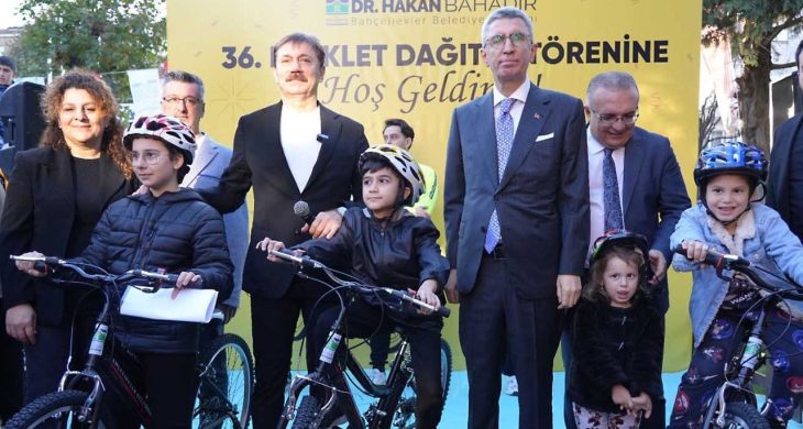 Bahçelievler’de gençlere bisiklet