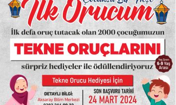 Tekne Orucu Tutan Çocuklara Süpriz Hediyeler