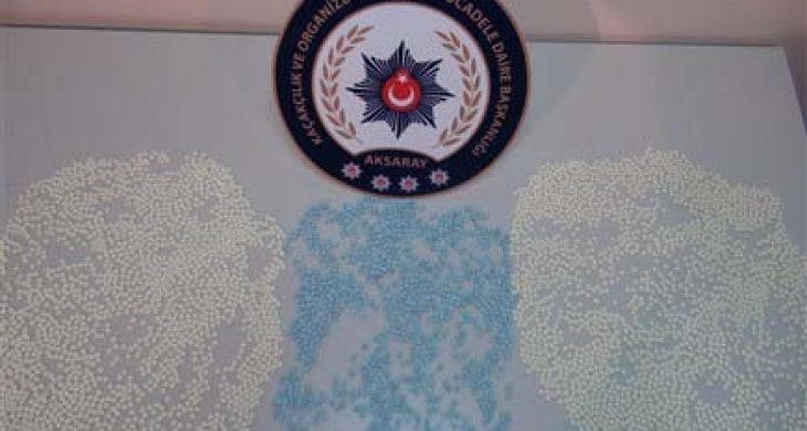 Aksaray’da 5 Bin Adet Uyuşturucu Hap Ele Geçirildi