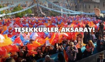 Başbakan Ahmet Davutoğlu Aksaray’da