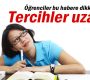 ÖSYS tercih işlemleri uzatıldı