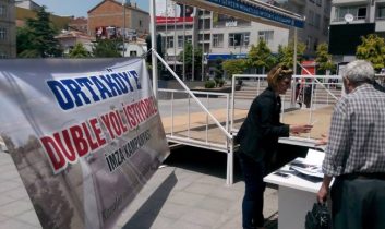 Ortaköy Yolu Duble Yol Olsun İmza Kampanyası Yapıldı