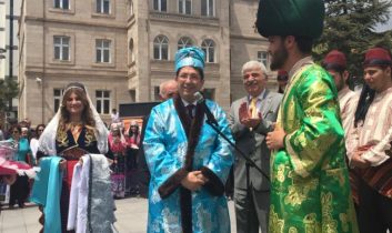 Başkan Yazgı Ahilik Töreninde Şed Giydi