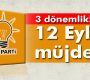 AK Parti’de 3 dönemliklere 12 Eylül müjdesi