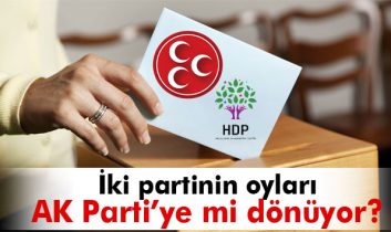 ‘HDP ve MHP oyları AK Parti’ye dönecek’