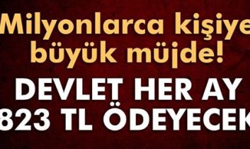 Anneye her ay 823 TL..