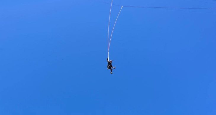 Güdül’de adrenalin tutkunları için rope jumping heyecanı başladı