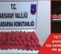 15.700 gr. preslenmiş toz esrar maddesi ele geçirildi