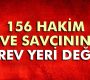 156 hakim ve savcının görev yeri değişti