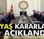 YAŞ kararları açıklandı