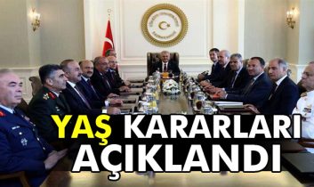 YAŞ kararları açıklandı