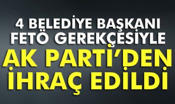AK Partili 4 ilçe belediye başkanı partiden ihraç edildi