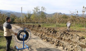 Finver’de damlama sulama dönemi