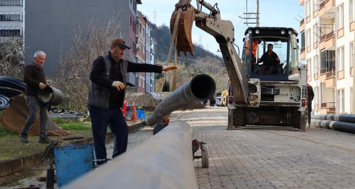 Altınordu Şahincili’de 40 yıllık içme suyu hattı yenilendi