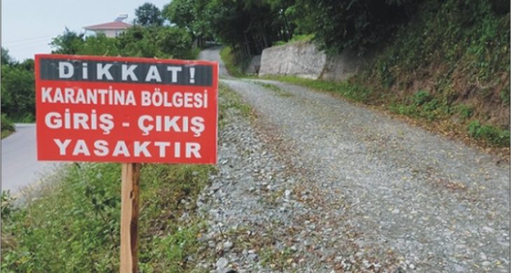 2 Köy Karantinaya alındı