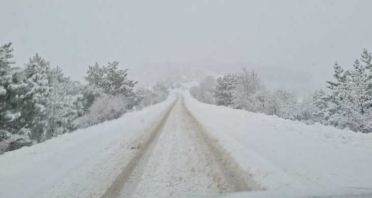 Başkentin tarihi ve turistik ilçesi Beypazarı’nda kar yağışı