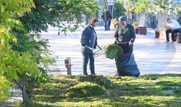 Giresun Belediyesi sonbahar temizliği yapıyor