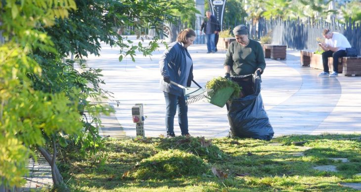 Giresun Belediyesi sonbahar temizliği yapıyor