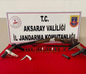 Aksaray Gülağaç’ta Ruhsatsız Silah Operasyonu: 3 Gözaltı