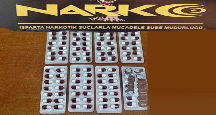 Isparta’da narkotik operasyonu: Sentetik ecza ele geçirildi