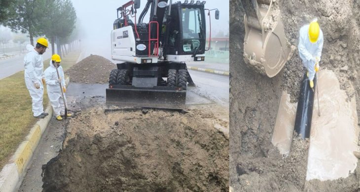BASKİ, Ataullah Hamidi caddesi’ndeki su arızasını anında giderdi