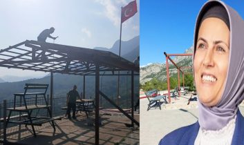 İbradı belediyesi üzümdere’ye yeni seyir terası kazandırdı