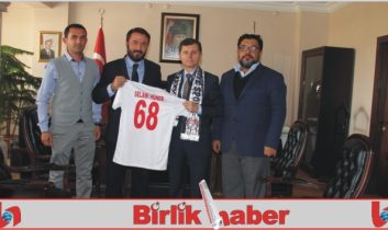 68 Aksaray Belediye Spor emniyet Müdürü Hüneri ziyaret etti