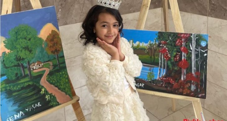7 Yaşındaki Ayfer Sena Yaşar’dan İlk Kişisel Sergi