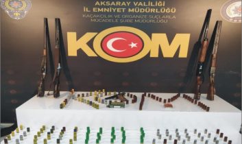 8 Silah 285 mermi ele geçirildi