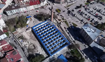 829 Yıllık Sivas Ulu Cami’de Restorasyon: Eğik minare için çalışma başladı