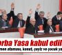 Torba Yasa Genel Kurul’da kabul edildi