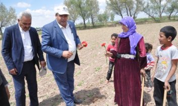Aksaray’da Çiftçilere Karanfilli Kutlama
